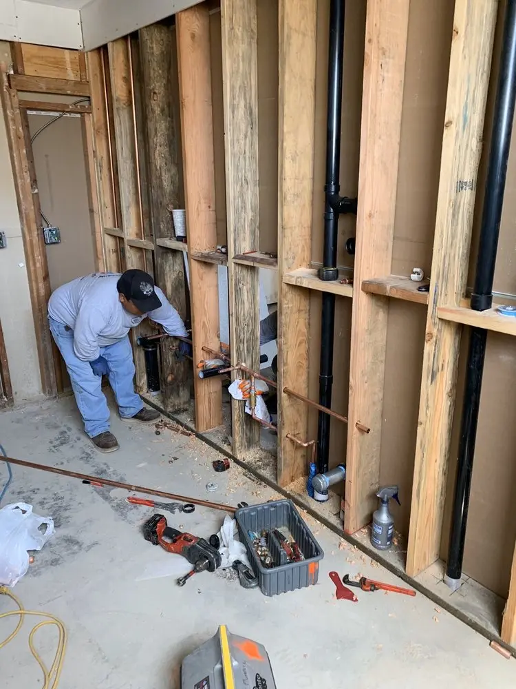 Commercial rough-in plumbing for Gas Line Repair in Rainbow Lakes